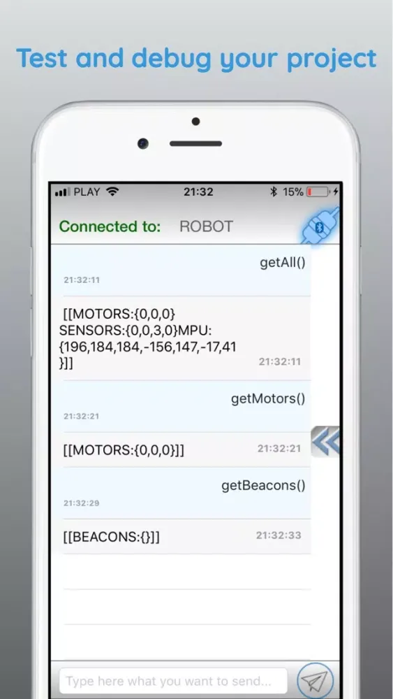 BTCommander - Serial port HM10应用截图