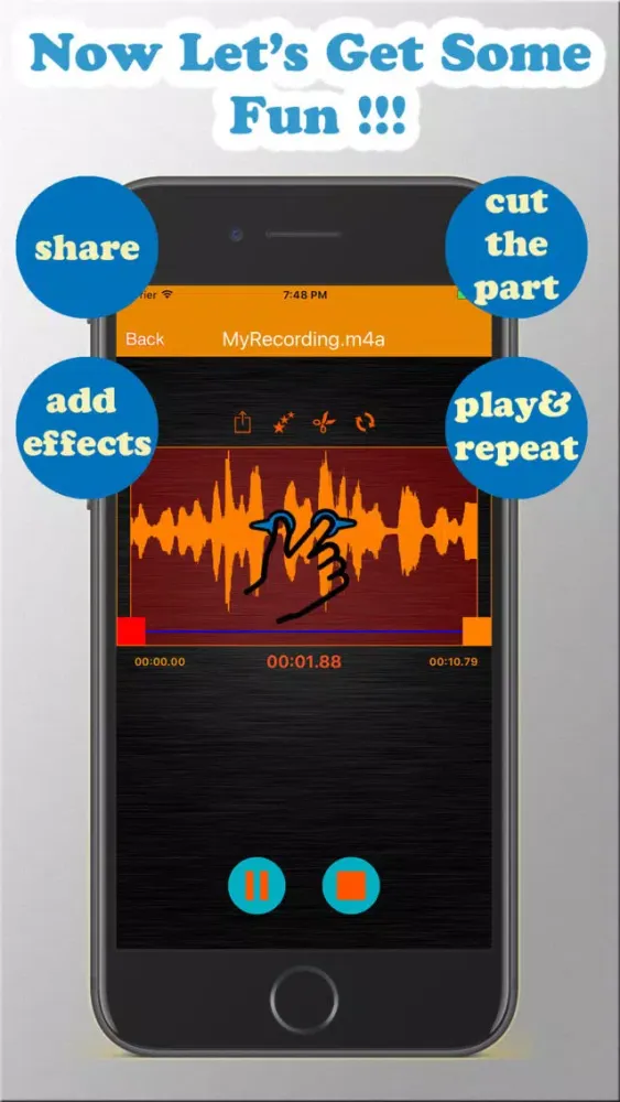 LF Recorder - HD Voice Record, play & edit audio應用截圖