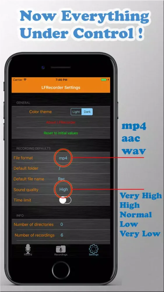 LF Recorder - HD Voice Record, play & edit audio應用截圖