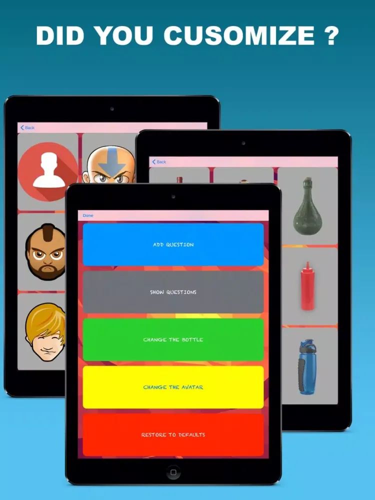 Capturas de pantalla de Truth or Dare ? - Spin the bottle and be brave! iPad 