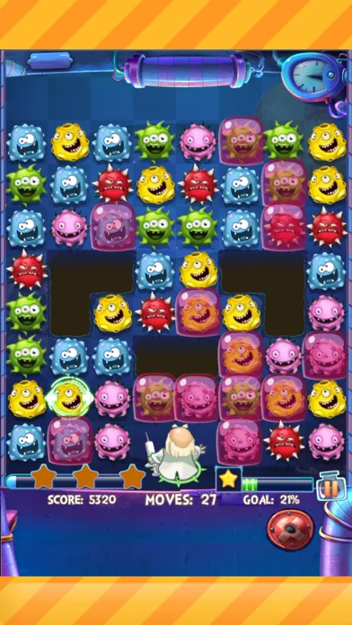Crazy Doctor VS Weird Virus 2 Free - A matching puzzle game Screenshots
