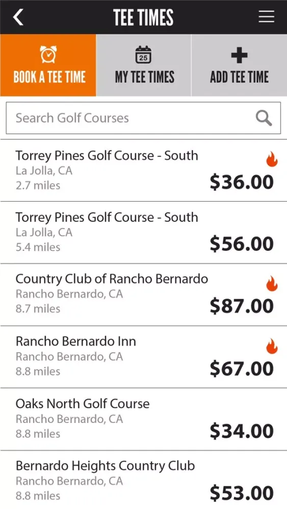 Capturas de tela do Bushnell Golf Legacy Products