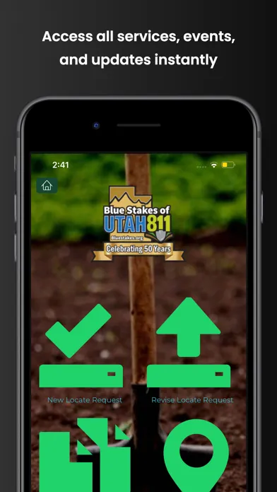 Capturas de tela do Blue Stakes of Utah 811