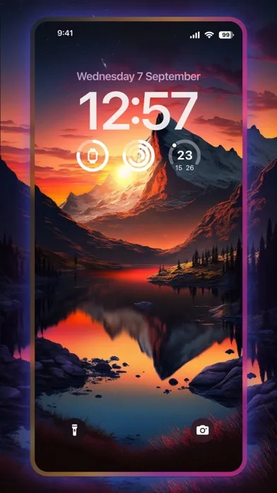Tangkapan layar Wallpapers for iPhone.