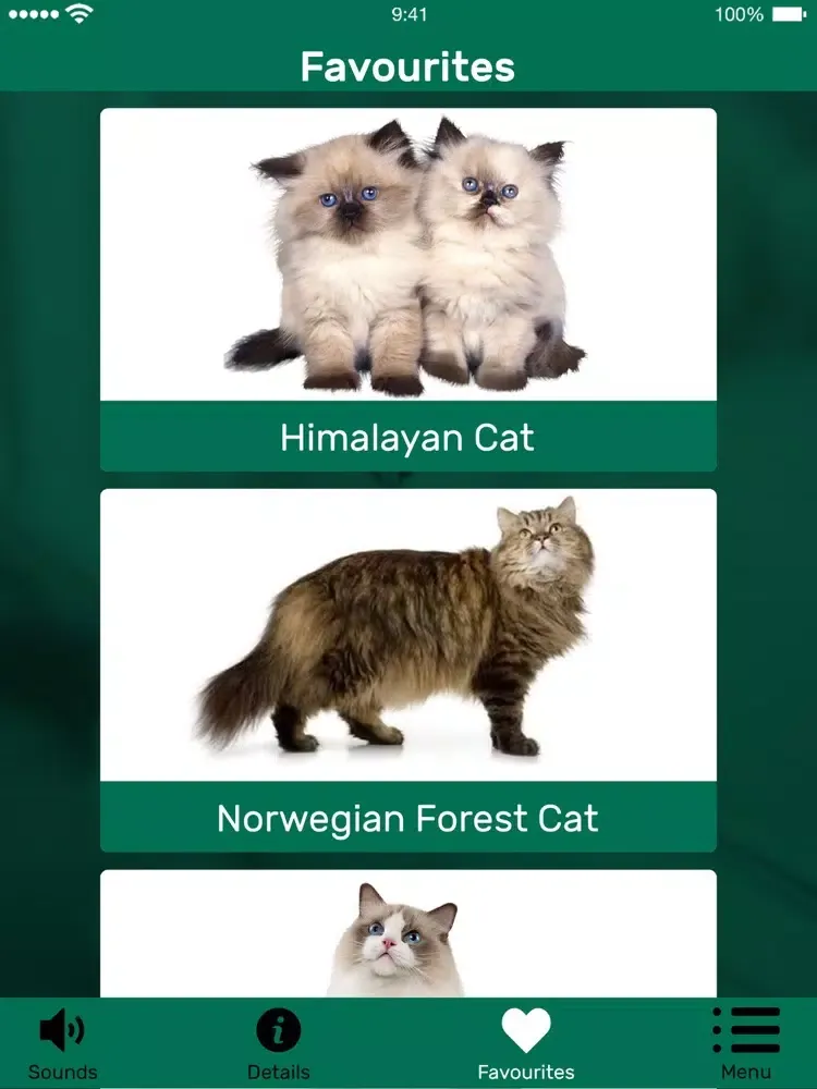 Capturas de pantalla de Cat Meow Whistle Sounds iPad 
