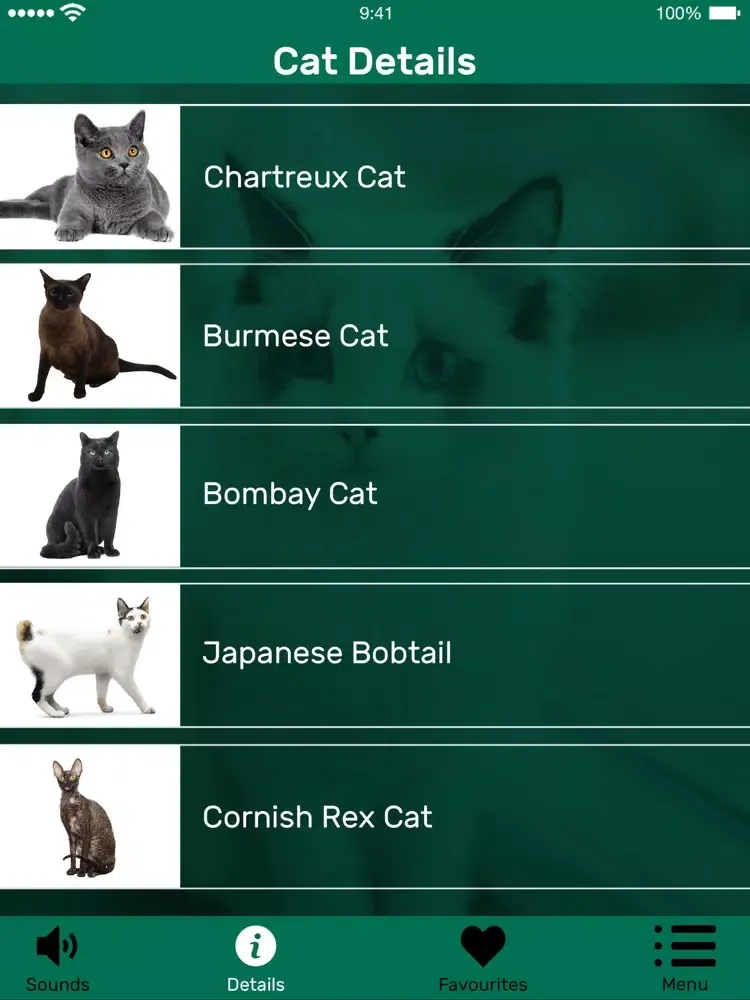 Capturas de pantalla de Cat Meow Whistle Sounds iPad 