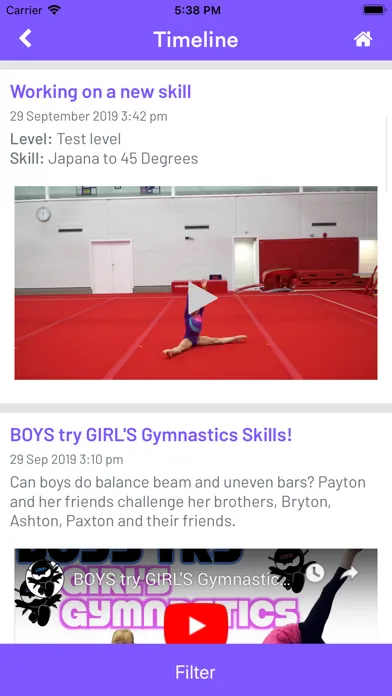 Screenshot di LoveGymnastics