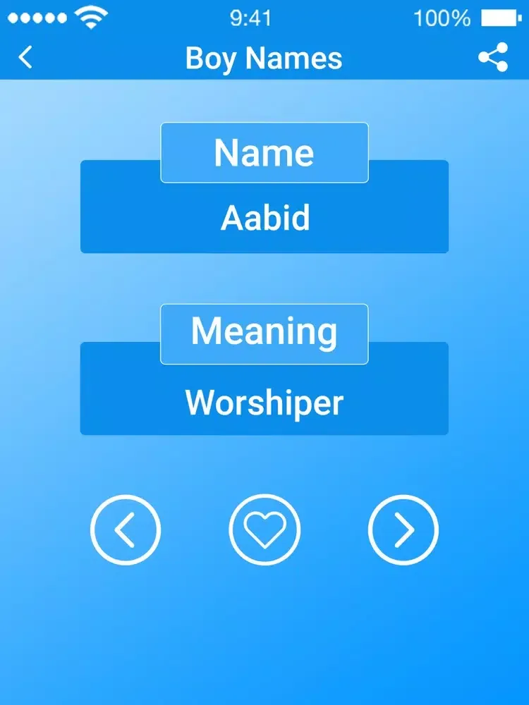 Baby Names With Meaning 2020 iPad 应用截图