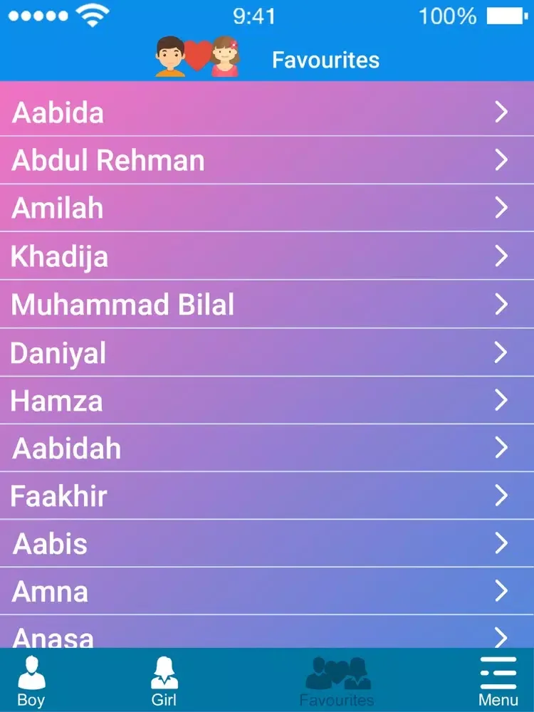 Baby Names With Meaning 2020 iPad 应用截图
