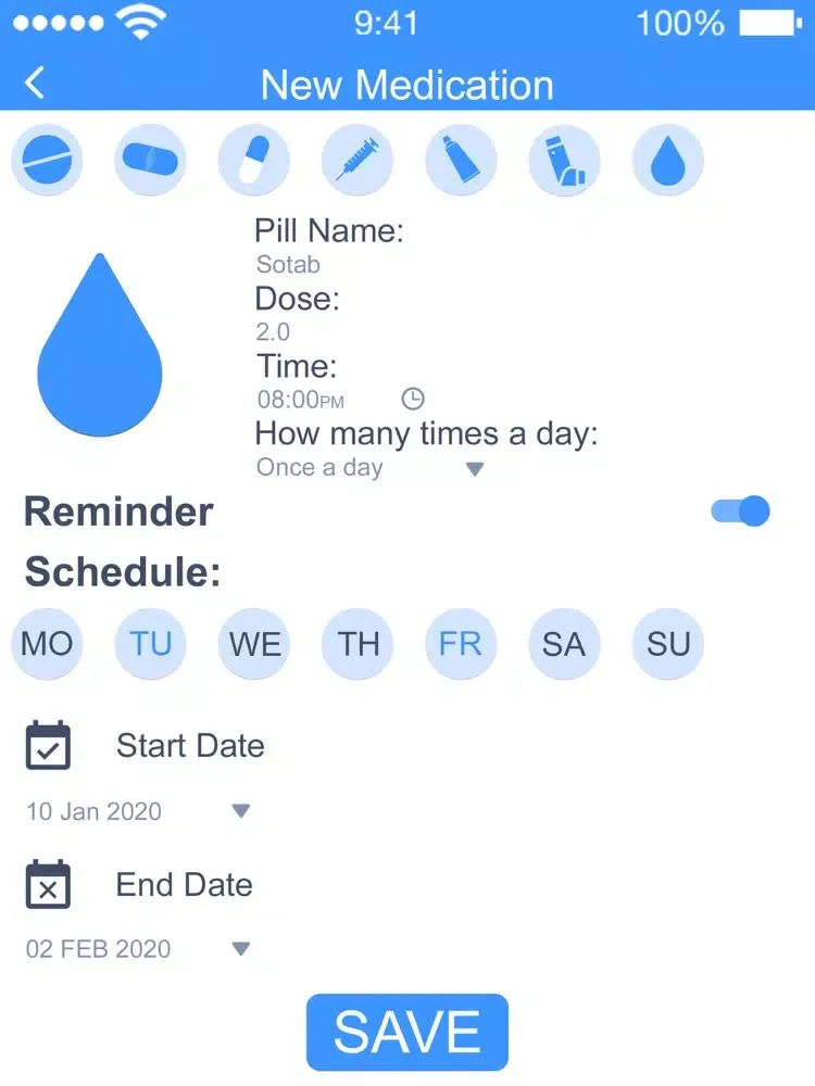 Скриншоты Daily Pill Reminder & Tracker iPad 