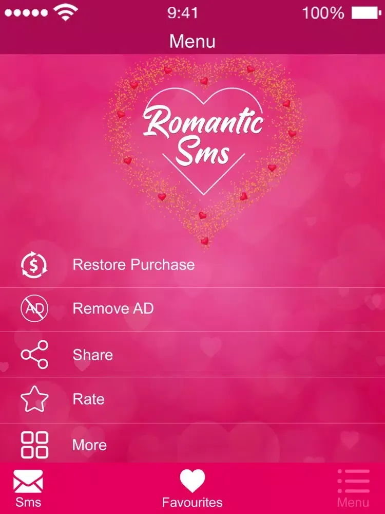 Capturas de pantalla de 50,000+ Love Text Messages iPad 