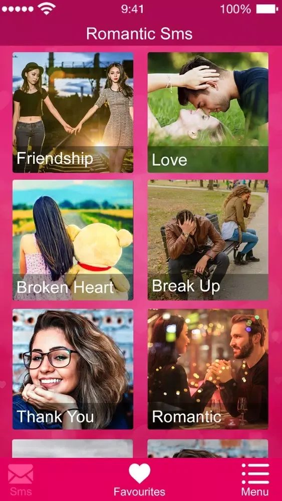 Capturas de pantalla de 50,000+ Love Text Messages