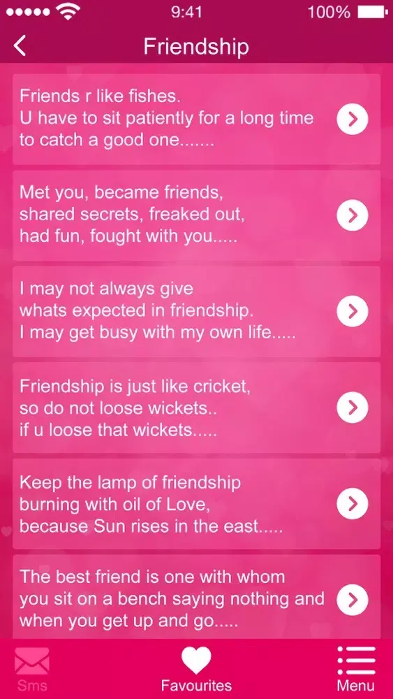 Capturas de pantalla de 50,000+ Love Text Messages