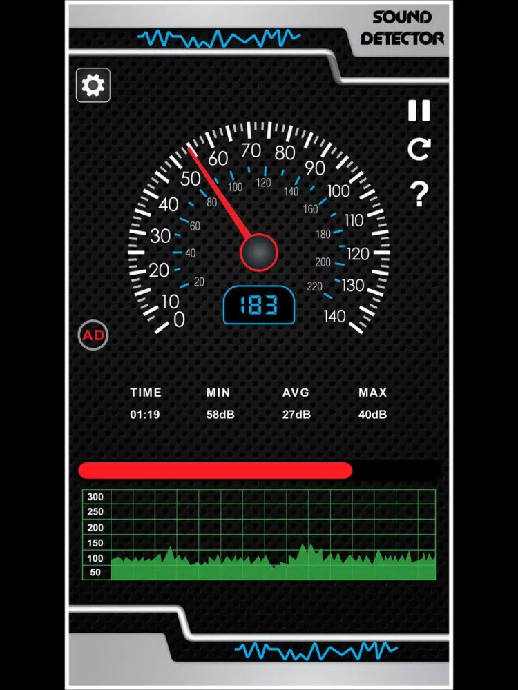 Capturas de pantalla de Sound Meter and Noise Detector iPad 