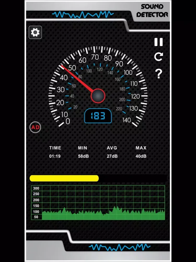 Capturas de pantalla de Sound Meter and Noise Detector iPad 