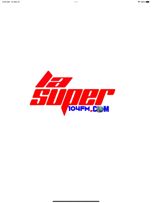 Tangkapan layar La Super 104 Fm iPad 