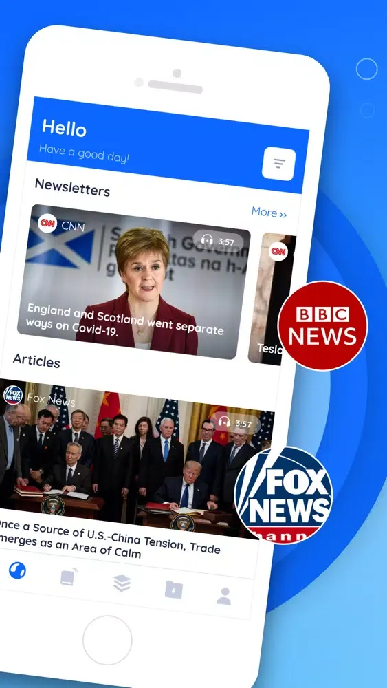 Capturas de pantalla de Audio Text Reader News