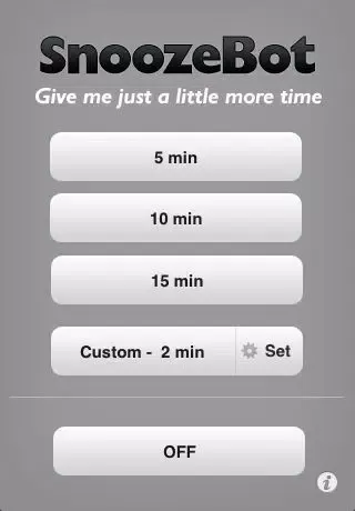Captures d'écran de SnoozeBot - timer for sleep, workouts, cooking, etc