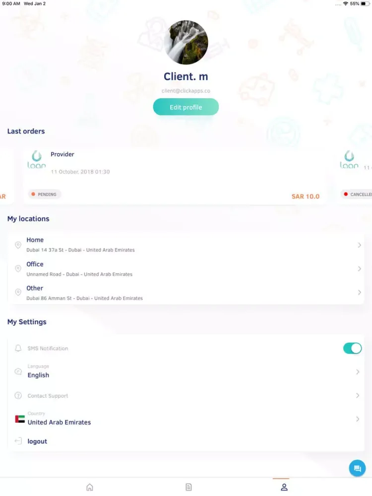LaanCare iPad  Screenshots