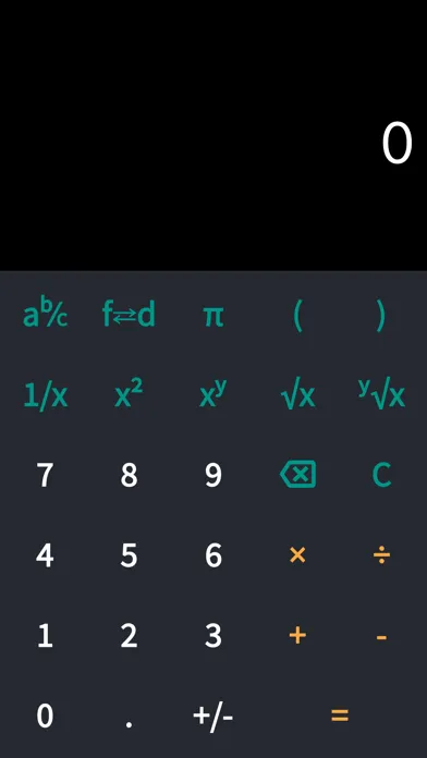 Capturas de tela do Calculator with fractions