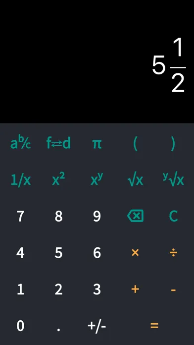 Capturas de tela do Calculator with fractions