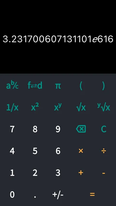 Capturas de tela do Calculator with fractions