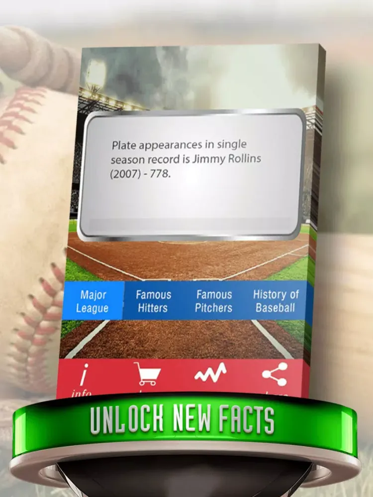 Capturas de tela do Baseball Facts Ultimate FREE - Pitcher, Batter, League and History Trivia iPad 