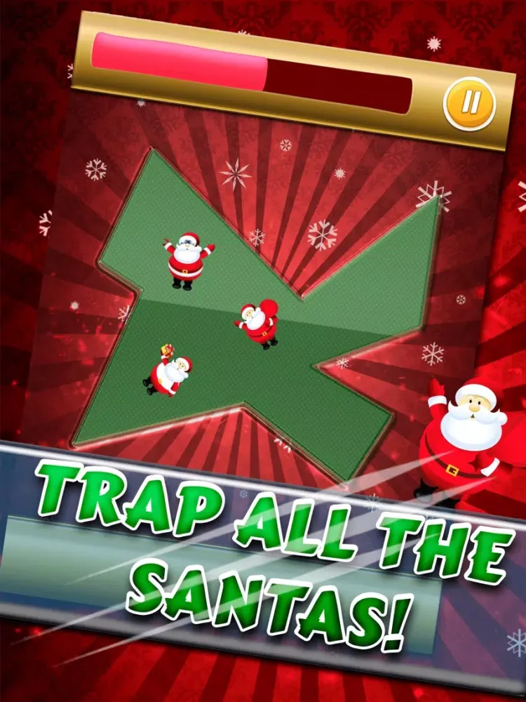 Tangkapan skrin Christmas Swipe - Happy Santas Slice Game! iPad 