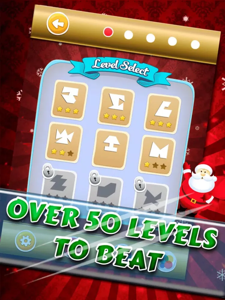 Tangkapan skrin Christmas Swipe - Happy Santas Slice Game! iPad 