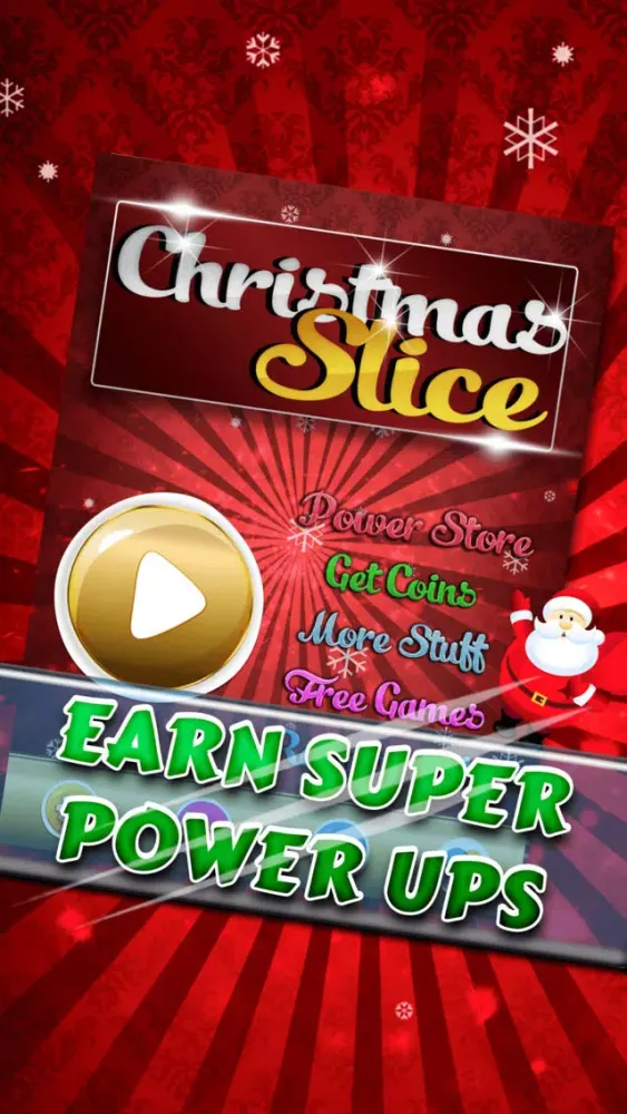Tangkapan skrin Christmas Swipe - Happy Santas Slice Game!