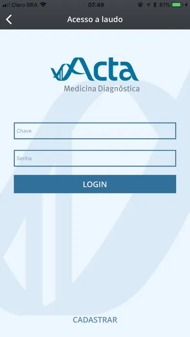 Acta Medicina Diagnóstica سکرین شاٹس