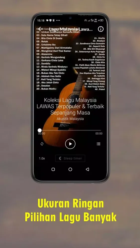 Capturas de pantalla de Lagu Malaysia Mp3 Offline