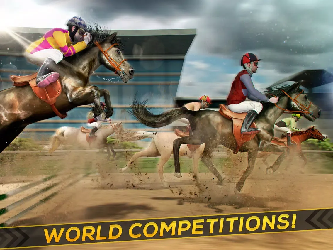 Frenzy Horse Racing Free . My Champions Jumping Races Simulator Games iPad  Screenshots