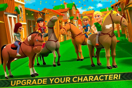 Cartoon Horse Riding: Run Race سکرین شاٹس
