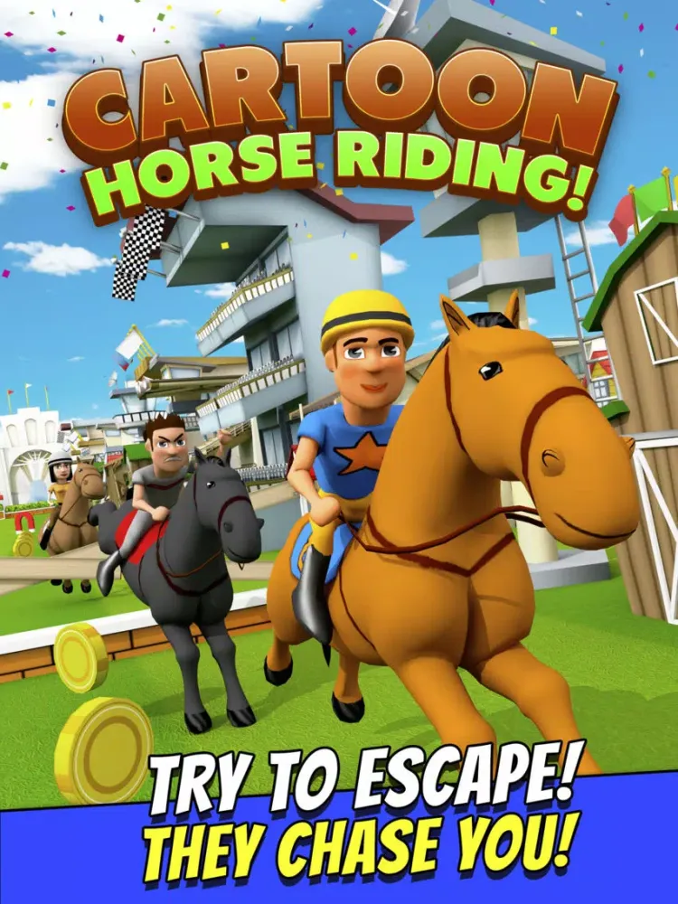 صور Cartoon Horse Riding Free - Horsemanship Equestrian Race Game iPad 