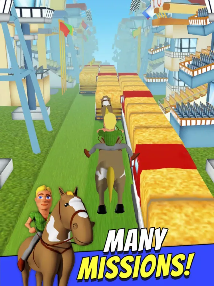 صور Cartoon Horse Riding Free - Horsemanship Equestrian Race Game iPad 