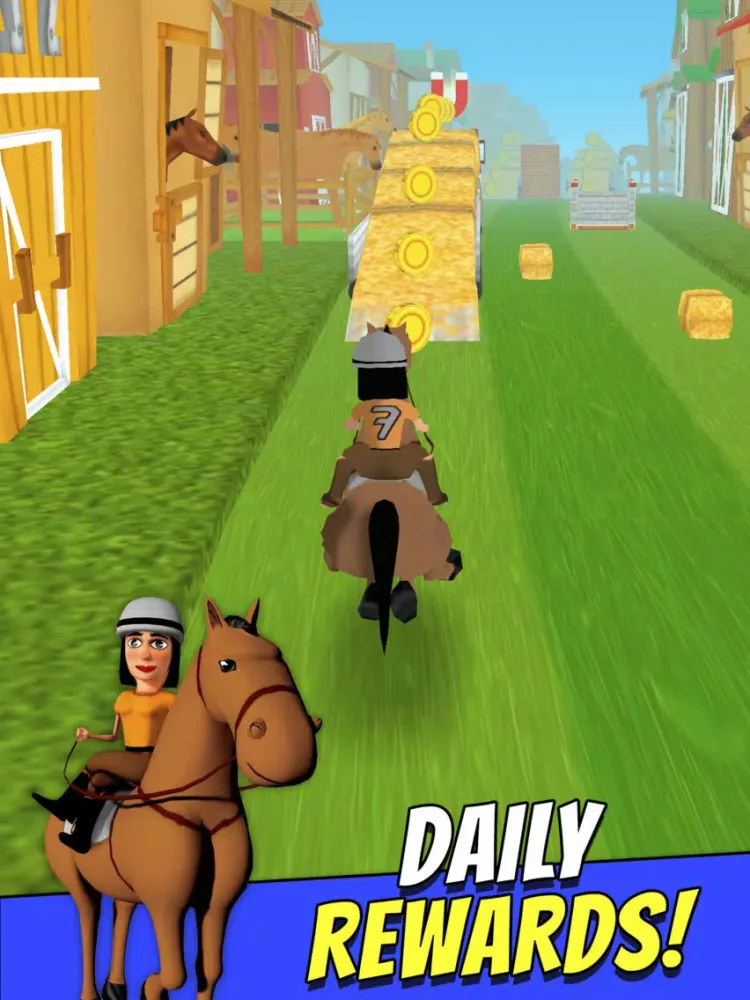صور Cartoon Horse Riding Free - Horsemanship Equestrian Race Game iPad 