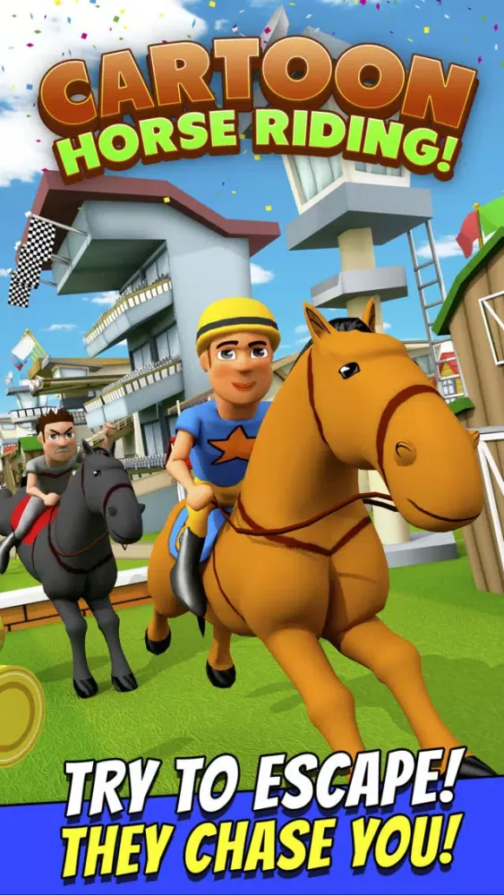 صور Cartoon Horse Riding Free - Horsemanship Equestrian Race Game