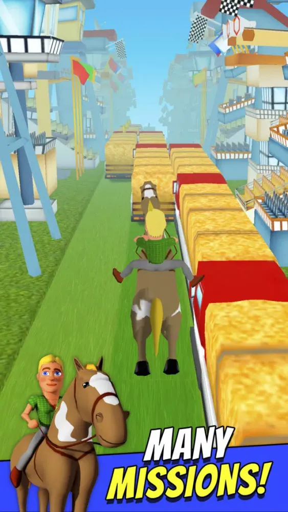 صور Cartoon Horse Riding Free - Horsemanship Equestrian Race Game