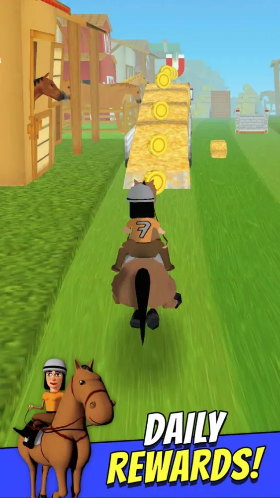 صور Cartoon Horse Riding Free - Horsemanship Equestrian Race Game