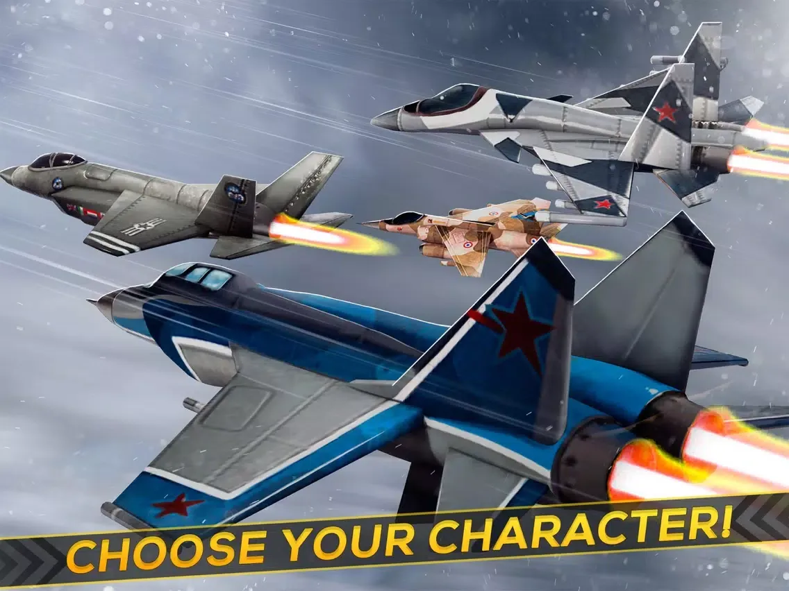 Iron Fleet Free: Air Force Jet Fighter Plane Game iPad  Screenshots