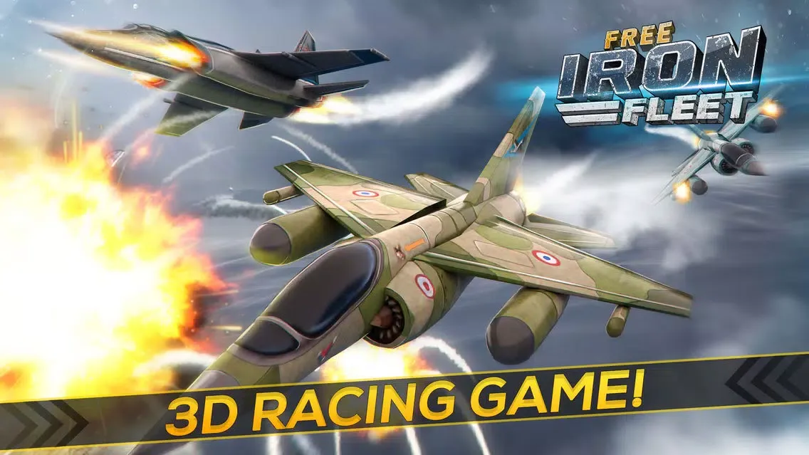 Iron Fleet Free: Air Force Jet Fighter Plane Game Screenshots