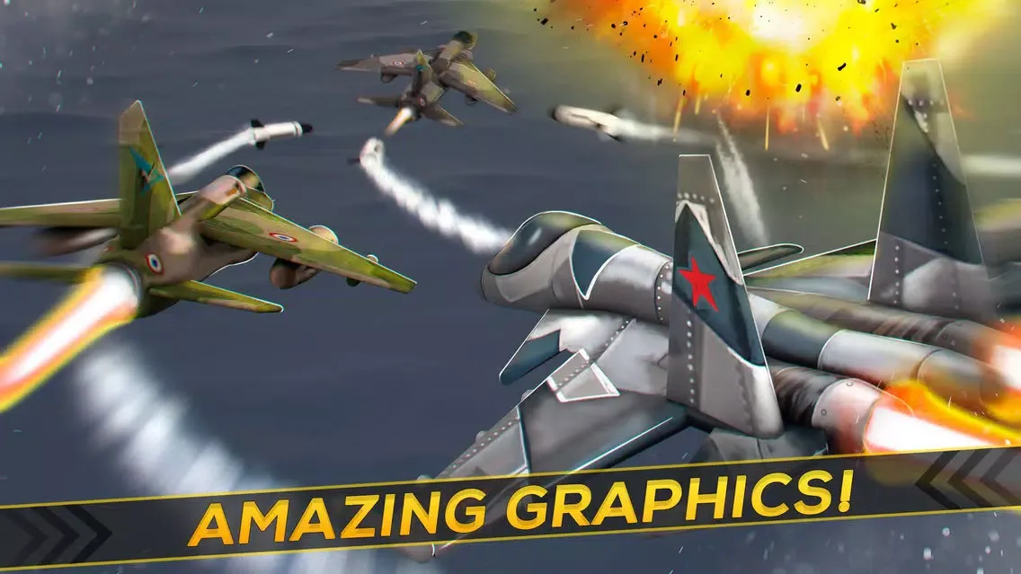 Iron Fleet Free: Air Force Jet Fighter Plane Game Screenshots