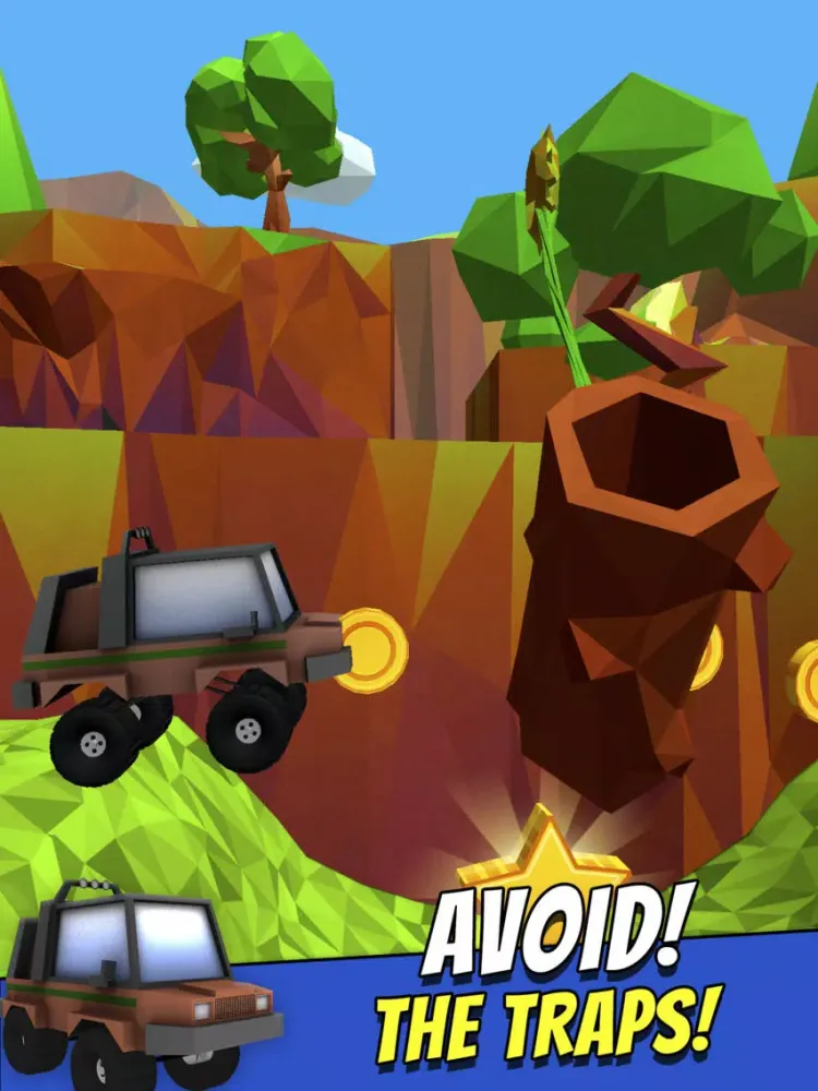 Tangkapan skrin Stunt Monster Truck Racing - Offroad 4x4 Car Destruction Game Free iPad 
