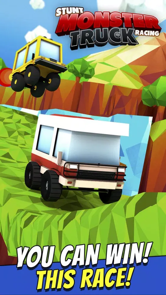 Tangkapan skrin Stunt Monster Truck Racing - Offroad 4x4 Car Destruction Game Free