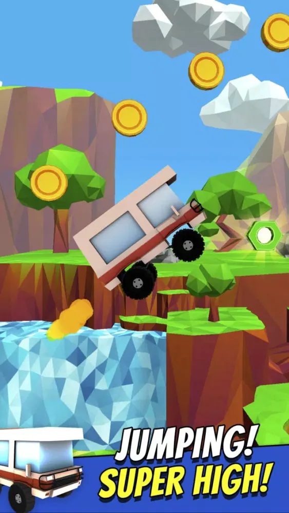 Tangkapan skrin Stunt Monster Truck Racing - Offroad 4x4 Car Destruction Game Free