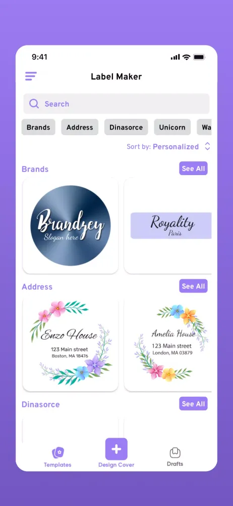 Label Maker & Label Printer Screenshots