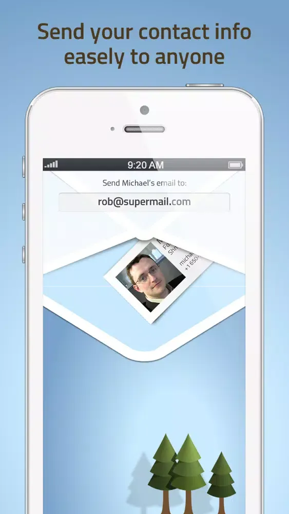 Скриншоты NoBizCard - Send your contact info easily to anyone