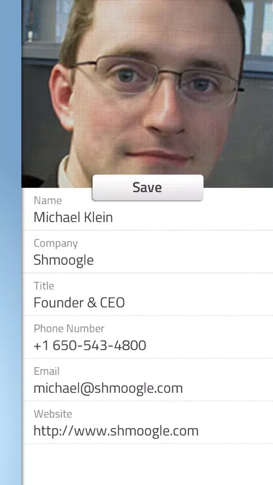 Скриншоты NoBizCard - Send your contact info easily to anyone