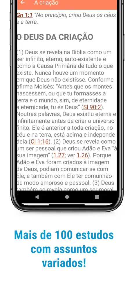 Screenshot di Bíblia de Estudos Comentada